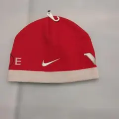 ナイキゴルフ ニット帽 フリーサイズ 赤&白