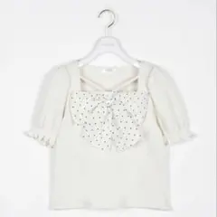 evelyn フロントリボンレーストップス オフホワイトのサムネイル