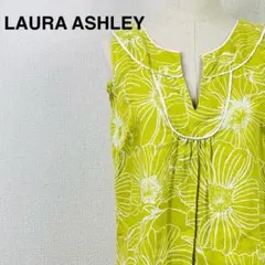 ローラアシュレイ　リネンノースリーブワンピース　チュニック　麻　Mのサムネイル