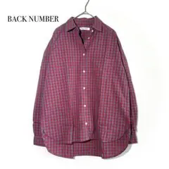 バックナンバー シャツ 長袖【M】 チェック柄 カジュアル 秋服