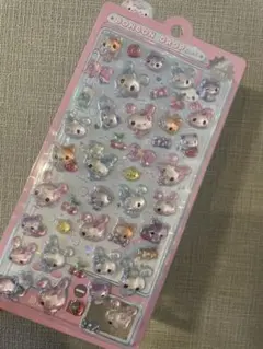 ボンボンドロップシール　うさぎボンボンドロップシール