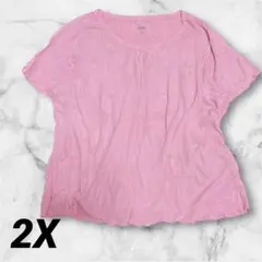 海外古着✨【Jenni 】ピンク Tシャツ US 2Xのサムネイル
