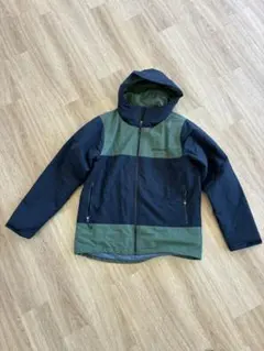 Columbia フード付きジャケット Lサイズ ブラック/グリーン