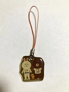 LINE (ライン) ストラップ　コニー ブラウン