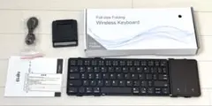 Ewin Bluetooth フルサイズ折りたたみキーボード タッチパッド搭載
