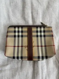 Burberry チェック柄ポーチ