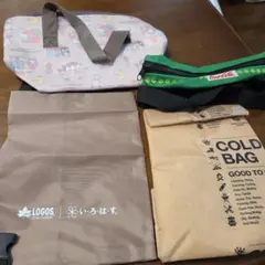 미사용 保冷バック 2点セット +袋 산리오 コカコーラ ロゴス