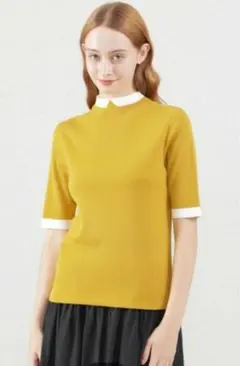 マッキントッシュフィロソフィー Cleric Collar Knit