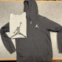ブラック NIKEジョーダンパーカー& Tシャツセット