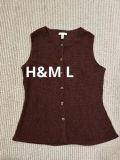 h&m L ノースリーブ　ブラウン　新品　夏のサムネイル