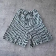 【SWING】90’sチェック柄ショートパンツ ハーフパンツ クリーム系