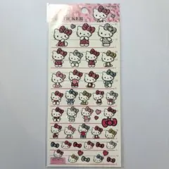 ハローキティ　ヒョウ柄　4サイズステッカー