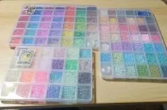 多色ビーズセット まとめ売り フラワービーズ シードビーズ