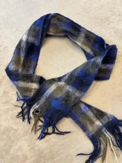 格安　VIVIAN WESTWOOD マフラー　青　チェック　ヴィヴィアン