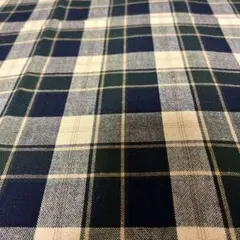 生地　チェック柄　幅115cm×1m