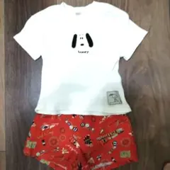 BREEZE　パンツ　ズボン　スヌーピー Tシャツ 上下セット　ワッフル