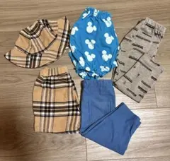 80~90サイズパンツセット帽子付き