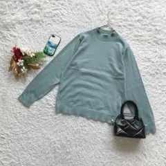 ✨未使用✨ シューラルー モックネックニット セーター 長袖 M シンプル 通勤