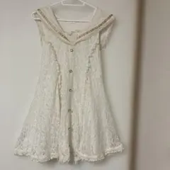 公*o様 LIZ LISA アイボリー ノースリーブ ミニワンピース