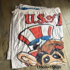 新品難あり　アルフALF U.S. of A柄　ブランケット