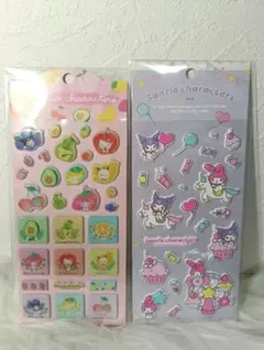 正規品　サンリオ　マシュマロシール　2枚セット　クロミ　マイメロ　キティ