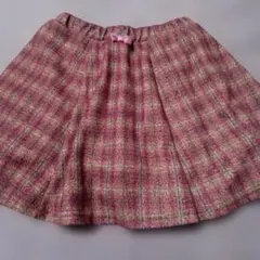 any FAM ピンク系チェック スカパン 130