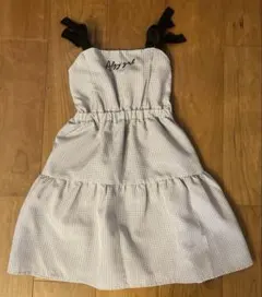 Algy girl チェック柄ワンピース130cm パープル