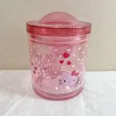 美品　ハローキティ　キャンディポット　小物入れ　ピンク　キャニスター