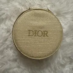 Dior ゴールド ラウンドポーチ ミラー付き