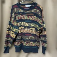 古着　柄物ニット