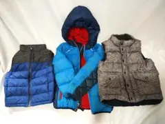 キッズ 中綿アウター ベスト 3点セット