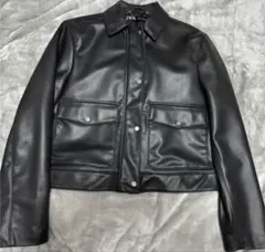 ZARA ブラック レザージャケット
