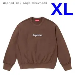 supreme Washed Box Logo Crewneck