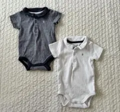 【ベビー•新生児】襟付き半袖ロンパース