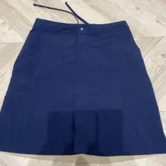 ワークマン　ネイビー ひざ丈スカート（サイズＬＬ）