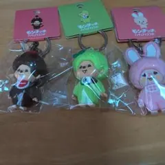 韓国限定 モンチッチ メガボックス PVC キーホルダー 3 タヌタヌ