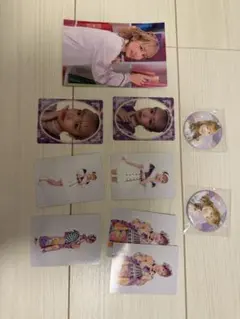 fruitszipper 仲川るな　トレカ、缶バッジセット