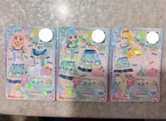 アイカツ ドリームメロディ　パウダーブルーパピ　3枚　セット