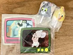 TOM and JERRY カラフルキャンディチャーム2点　ステッカー２枚付き♪