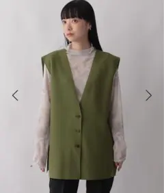 【値下げ中‼️】LOWRYSFARM 2WAYウールライクベスト