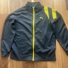 Puma ジップアップジャケット 150サイズ 黒/黄色