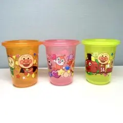アンパンマン ストローカップ 3個 コップ 蓋付きコップ