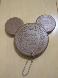 ミッキー　ミラー付きキーホルダー