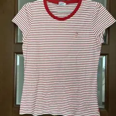 MIKI HOUSE 半袖 Tシャツ ボーダー レッド ホワイトのサムネイル