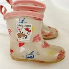 ハローキティ 長靴 レインブーツ 14cm キッズ 女の子 ピンク 雨靴のサムネイル