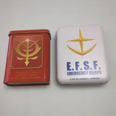 機動戦士ガンダム　金属製ケース　缶ケース　連邦　ジオン　当時物