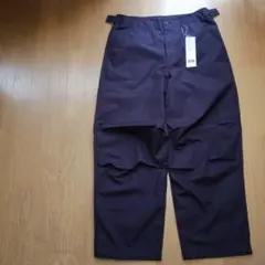 【未使用】UNIQLO U ワイドフィットパラシュートパンツ ダークパープル