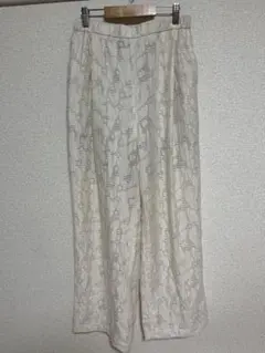 BEAUTY&YOUTH パンツ　柄　レース