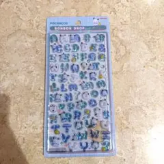 ポチャッコ　サンリオ　アルファベット　ボンボンドロップシール