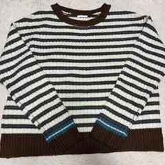 GU マルチボーダー 長袖セーター M